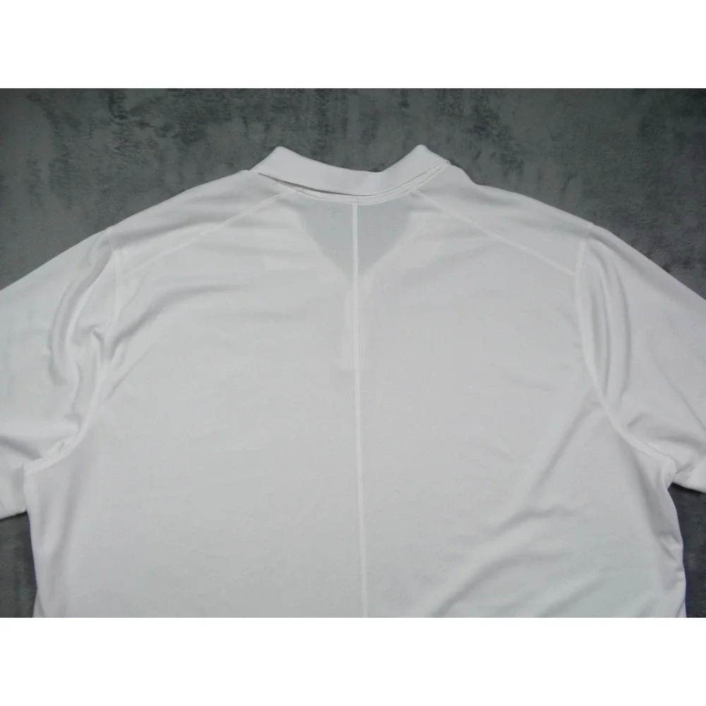 Nike Golf Shirt Mens Size XXL White Solid Dri-FIT Victory Polo Short Sleeve